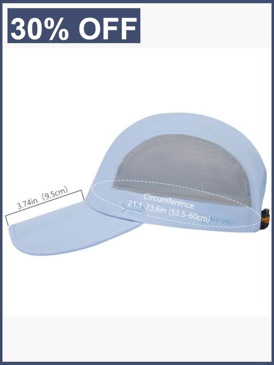 UPF 50+ Folding Fishing Baseball Cap Water Resistant Outdoor Hats for Hiking main image 5